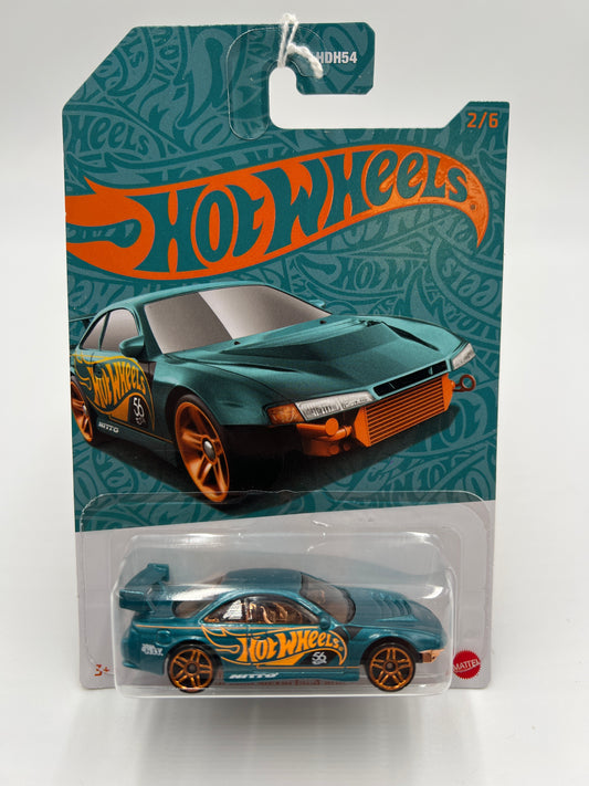 2024 Hot Wheels 56th Anniversary Pearl and Chrome #2 Nissan Silvia S14 Drift 156N