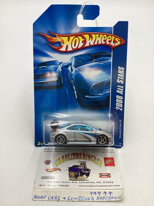 2008 Hot wheels #47 Kmart Exclusive Silver Honda Civic Si