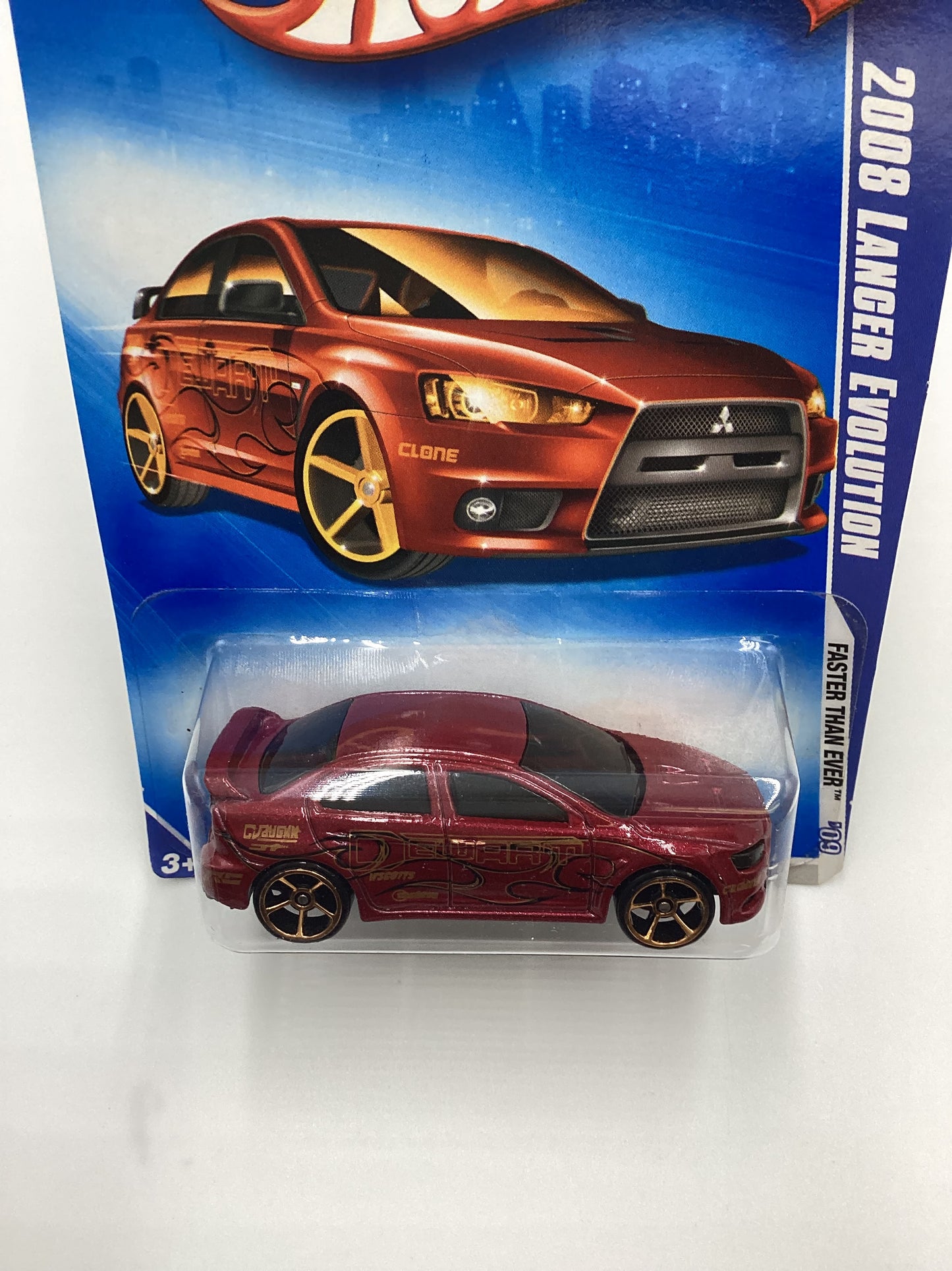 2009 Hot wheels #127 2008 Lancer Evolution FTE Red SR