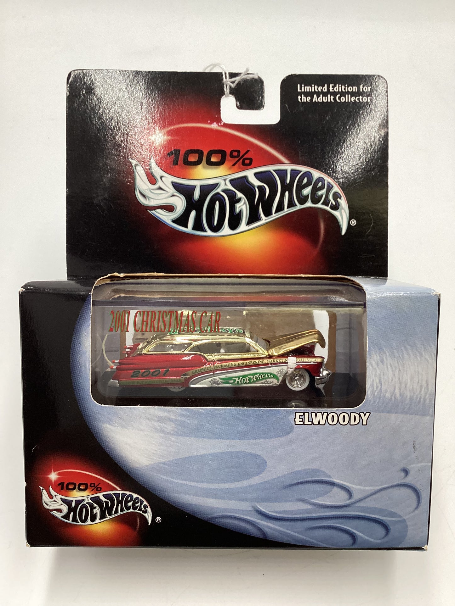 Hot Wheels Premium 100% Black Box Elwoody 2001 Employee Christmas Car VHTF