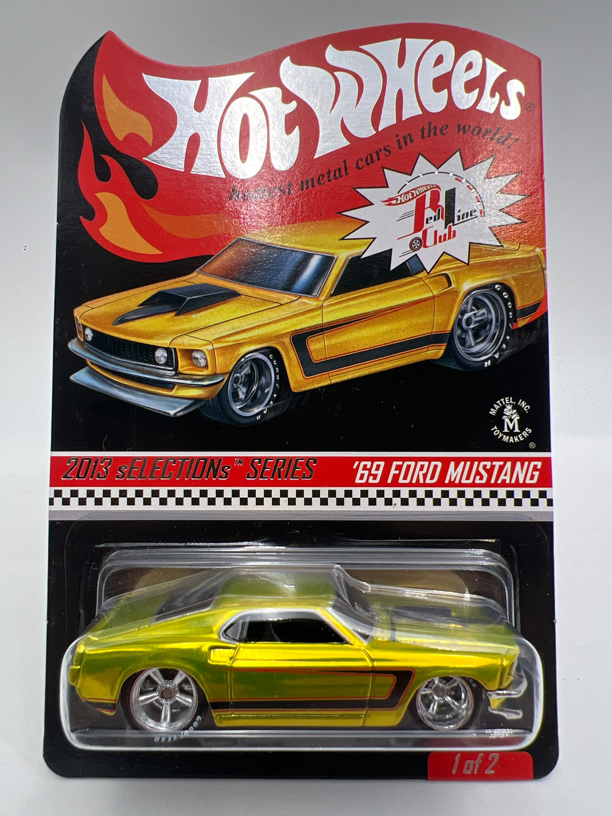 2013 Hot Wheels RLC sELECTIONs Series #2468/4000 69 Ford Mustang W/Protector