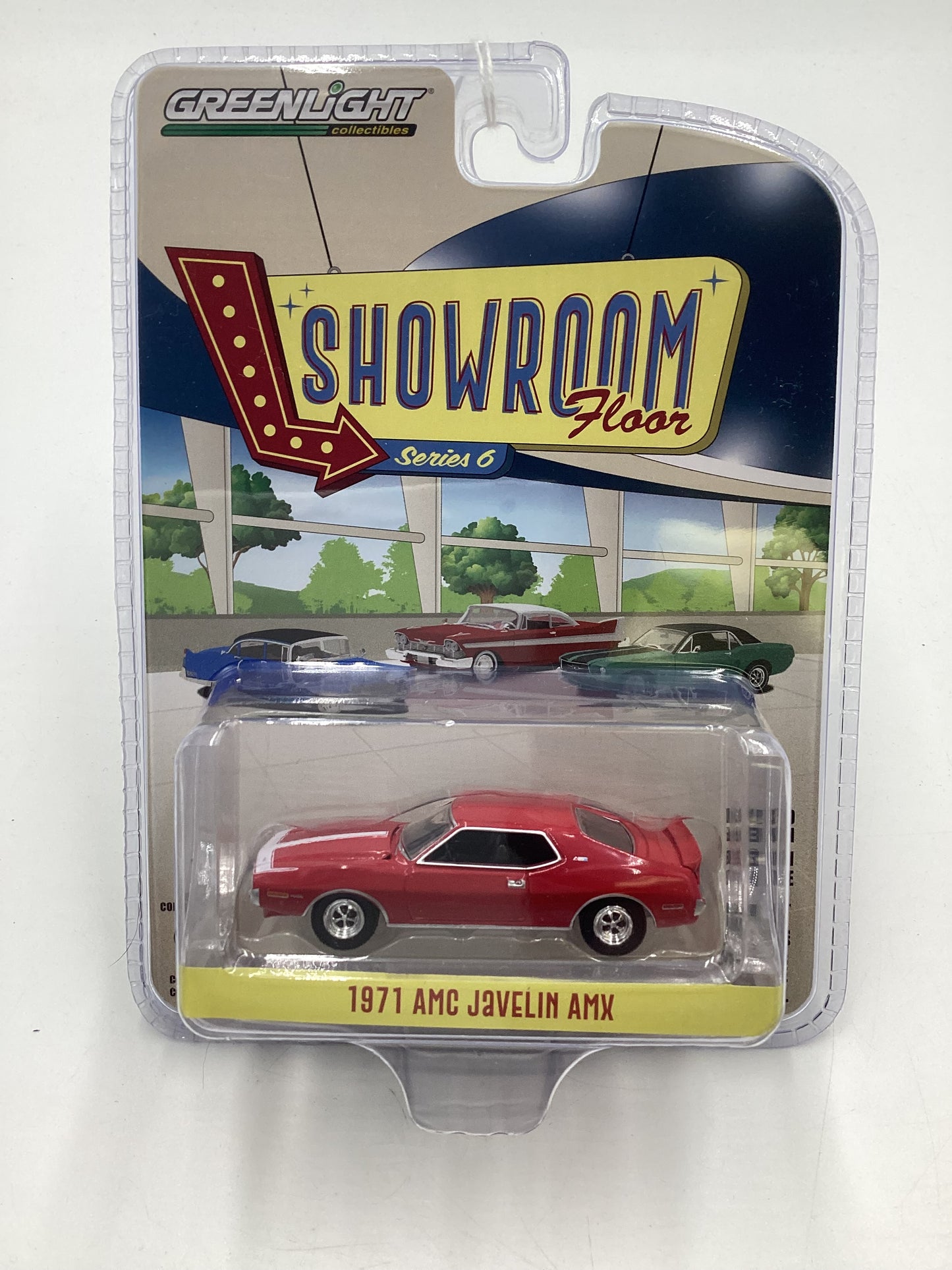 Greenlight GL Showroom Floor Series 6 1971 AMC Javelin AMX Red 178A