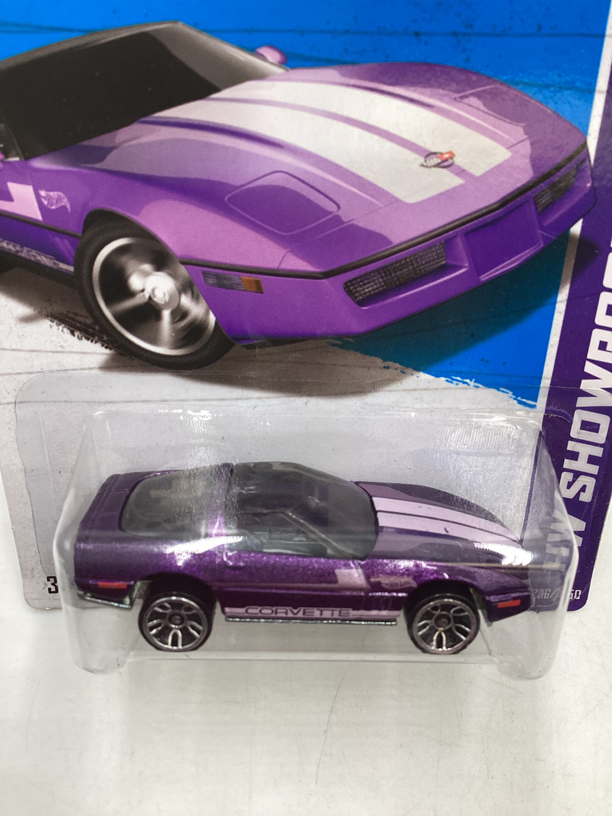 2013 Hot Wheels #206 80’s Corvette Purple 2B