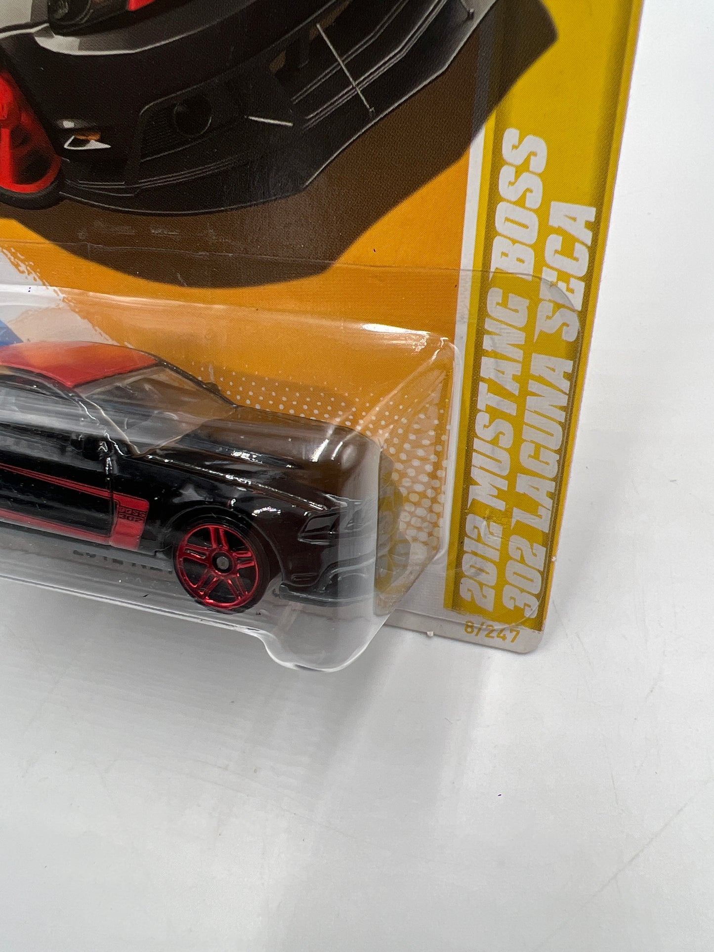 2012 Hot Wheels New Models #8 2012 Mustang Boss 302 Laguna Seca Black 31C