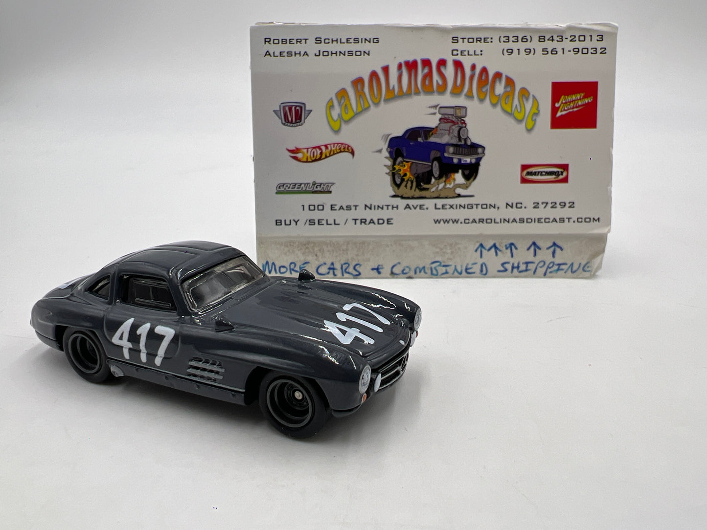 Hot Wheels Diorama Premium Mercedes-Benz 300 SL Gray Loose