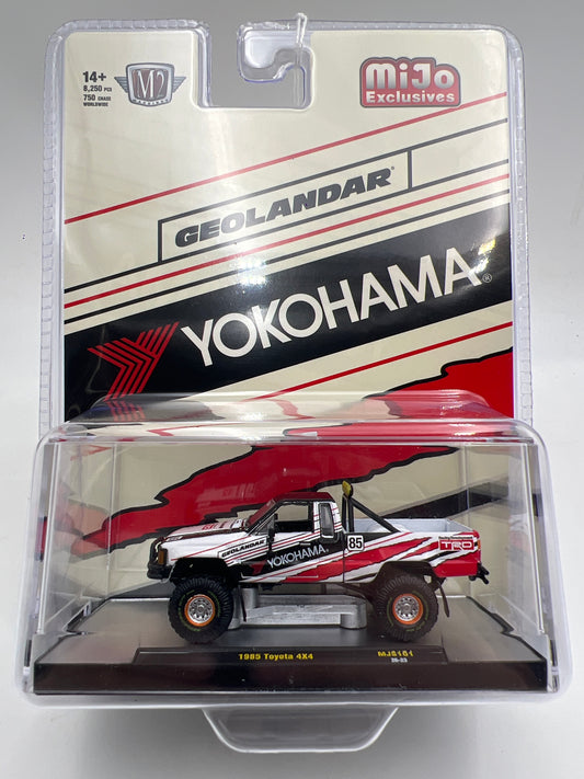 M2 Machines MJS101 MiJo Exclusives Yokohama Geolander 1985 Toyota 4x4 White