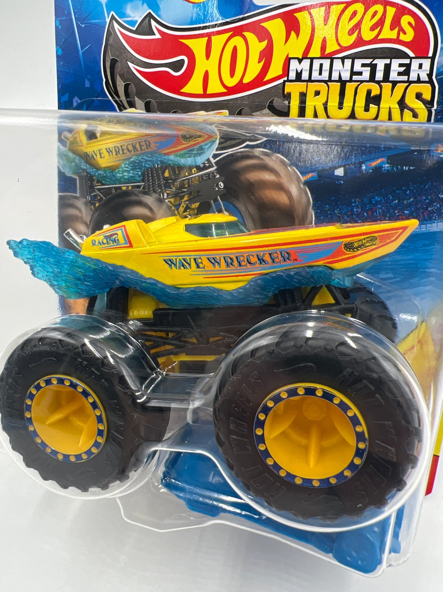 2026 Hot Wheels Monster Trucks HWMT Back To Basics #1 Wave Wrecker 126D