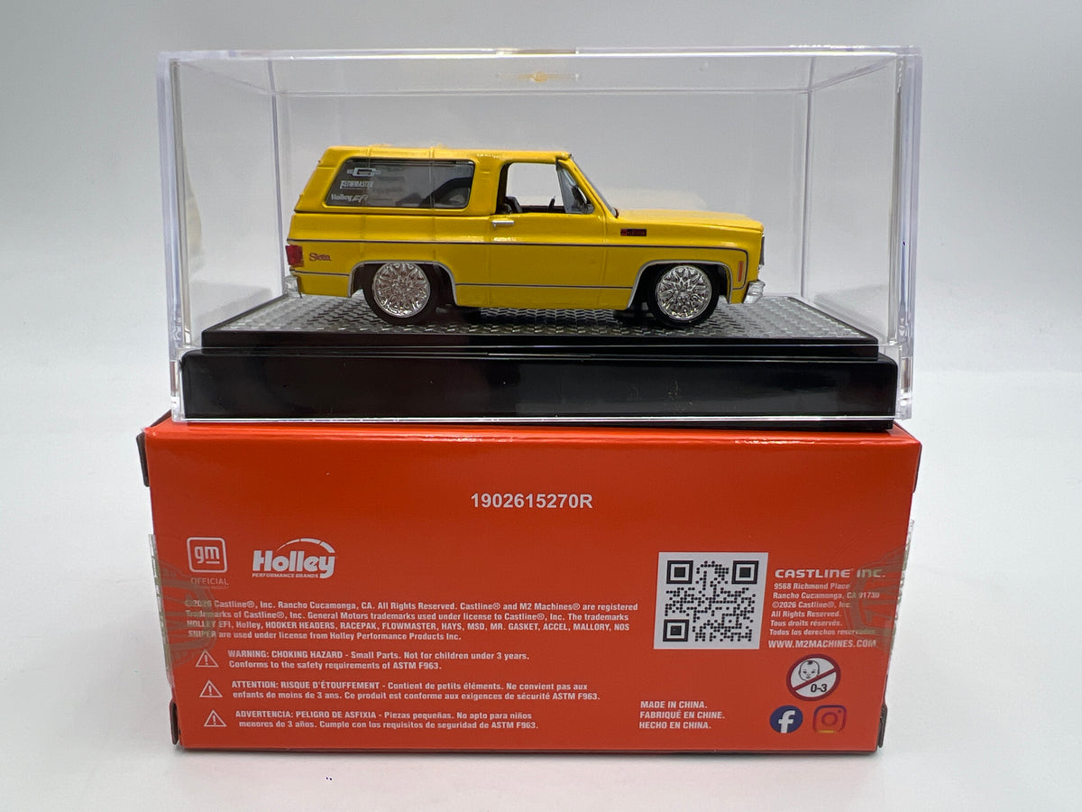 2026 M2 Machines R01 Blind Box 1973 GMC Jimmy Sierra Yellow W/Box