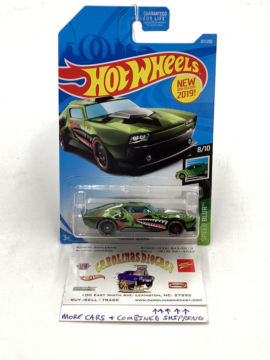 2019 Hot wheels #87 Muscle Bound green (Z2)