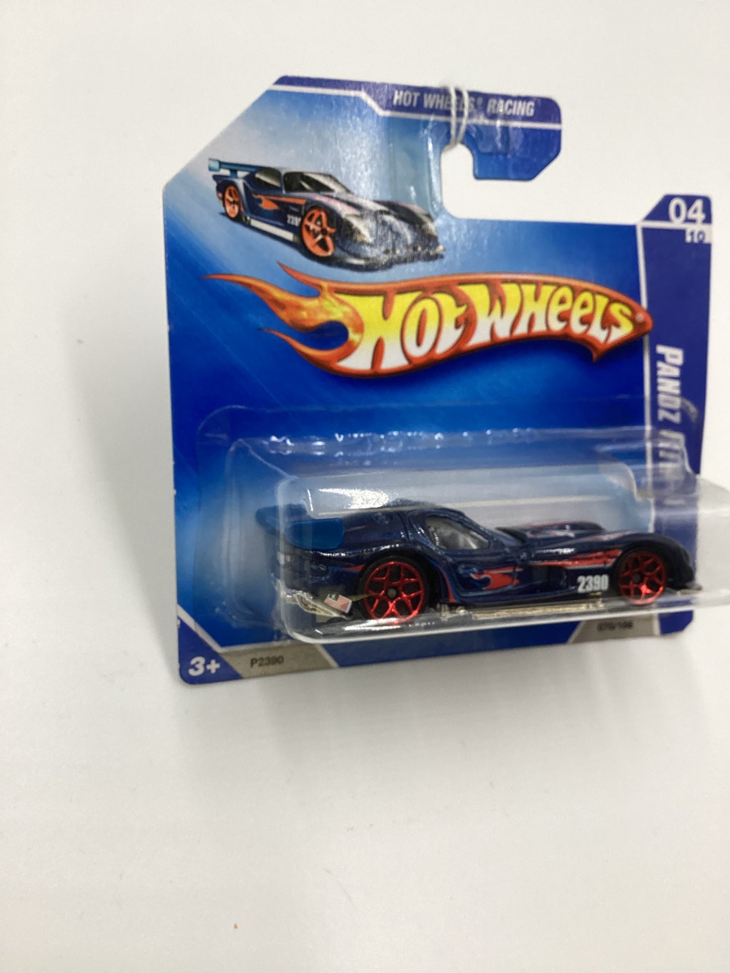 2009 Hot Wheels #070 Panoz GTR-1 Blue Short Card