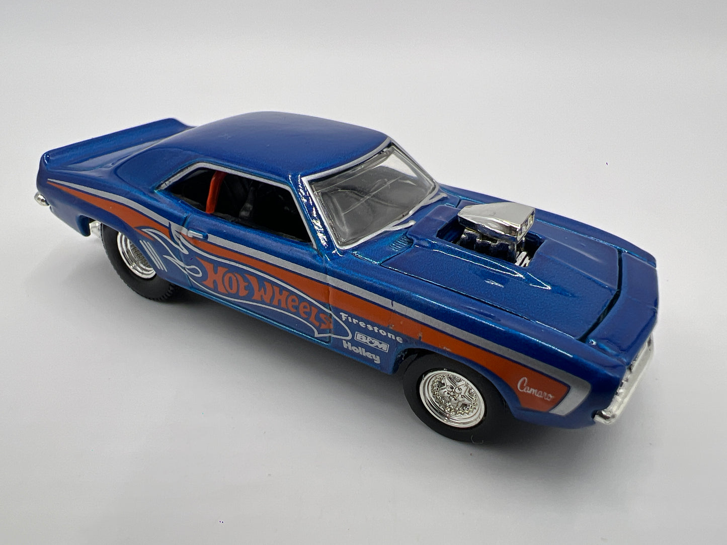 Hot Wheels 1/64 Premium LE 69 Camaro Pro Street Blue Loose