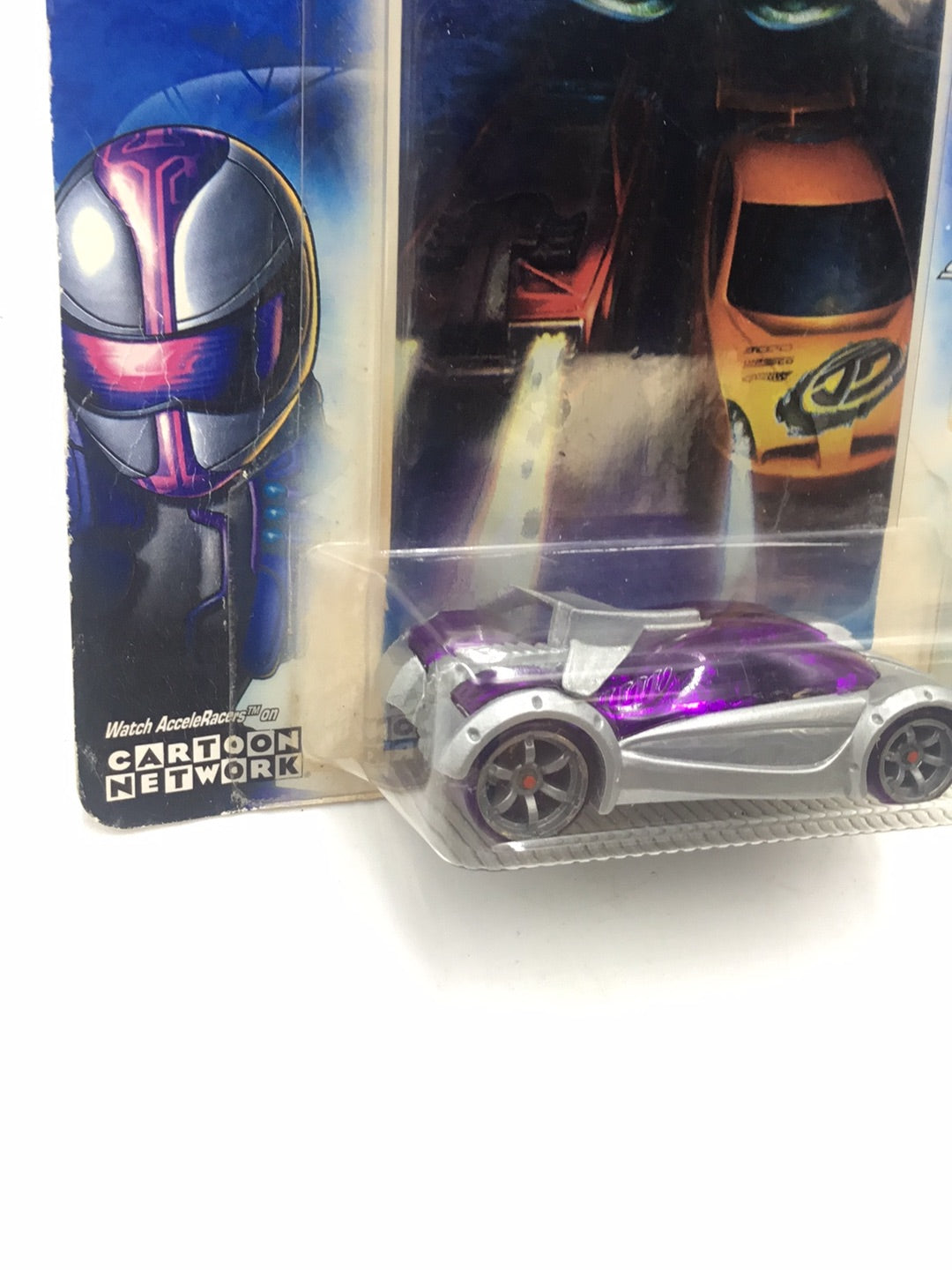 Hot wheels Acceleracers Silencerz Iridium 4 of 9 US card CM 6 Wheels (Bad Card) #2