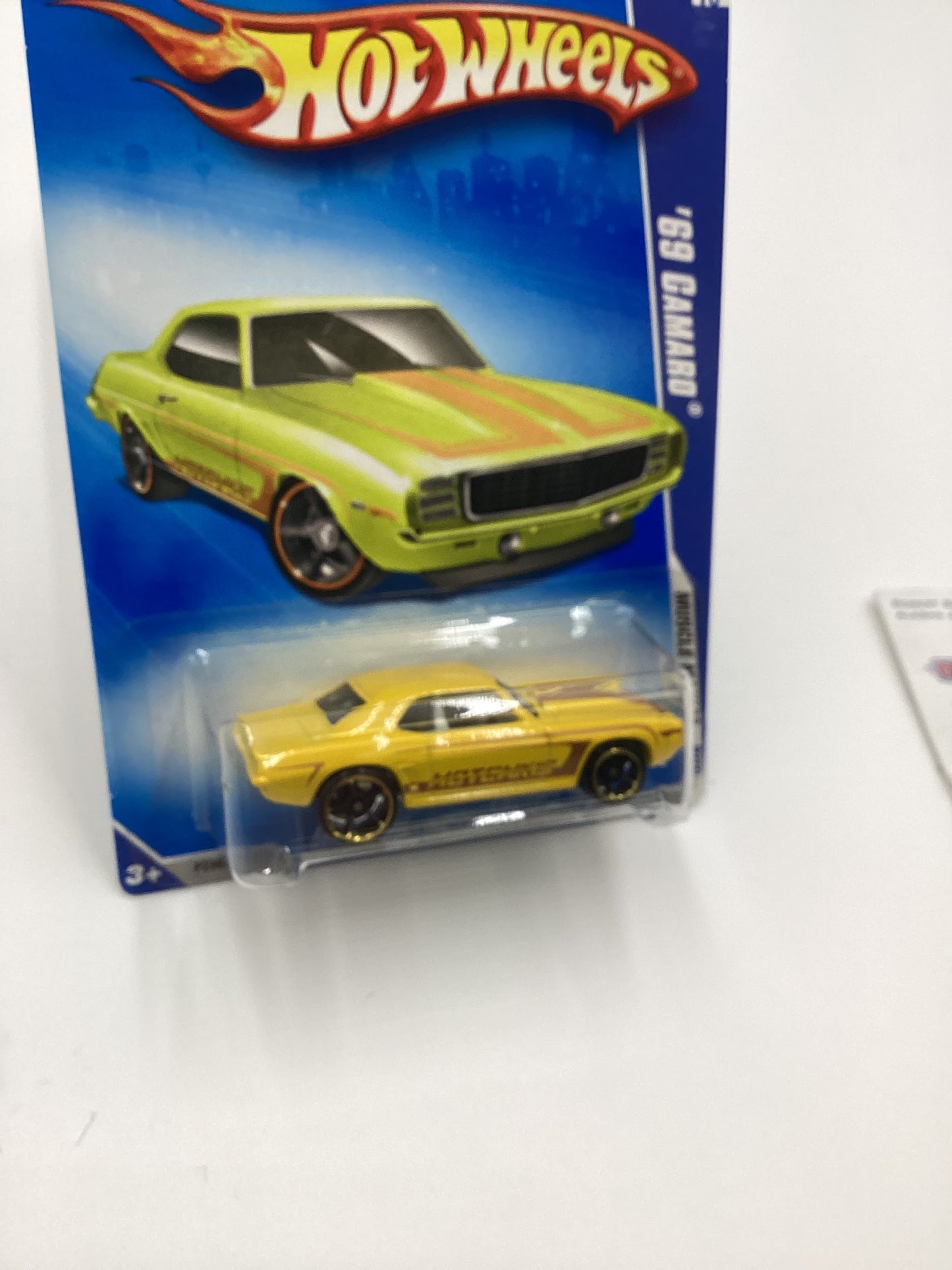 2009 Hot wheels #077 69 Camaro Yellow Hotchkiss Walmart Exclusive 239A