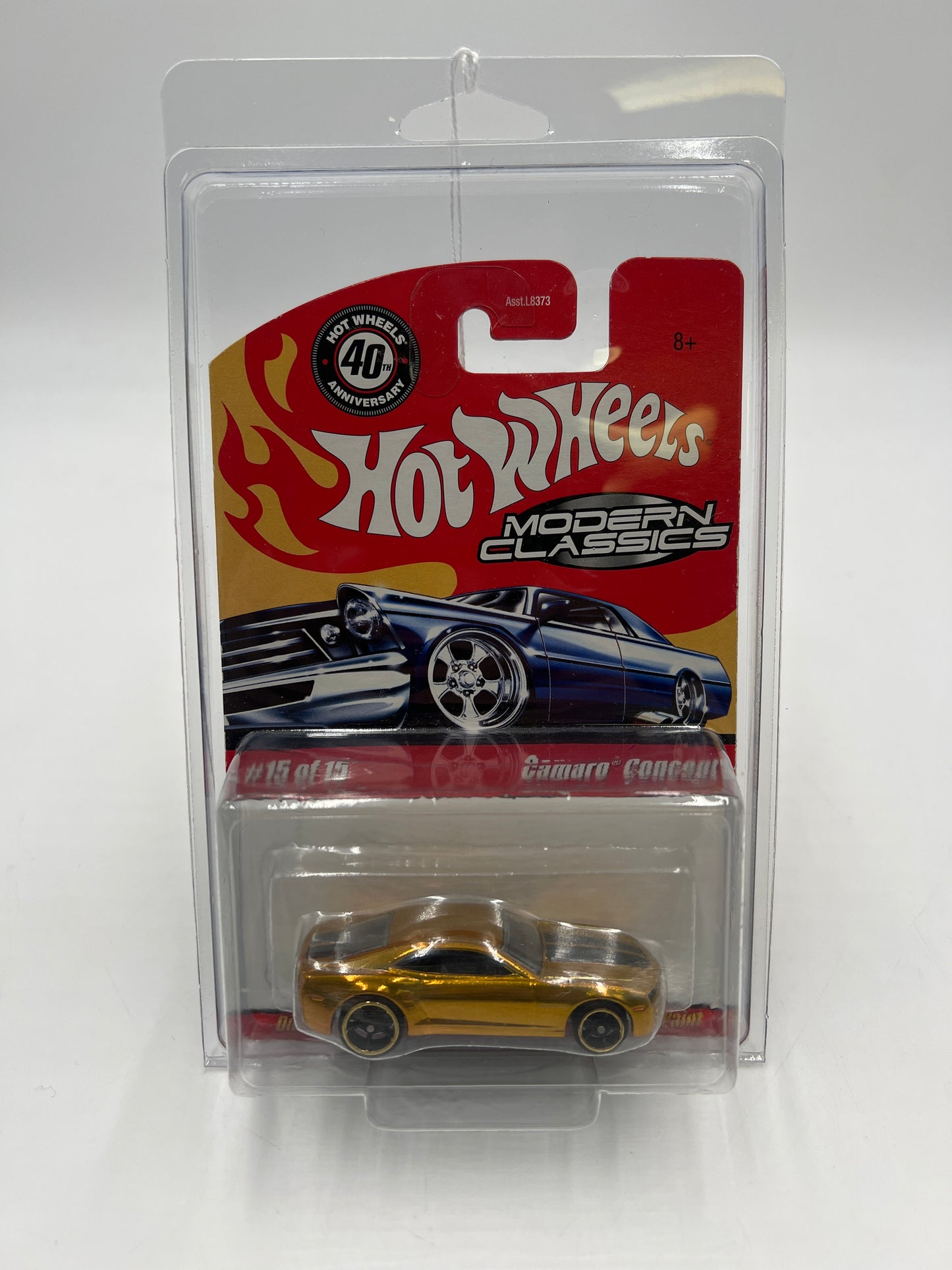 Hot Wheels Modern Classics #15 Camaro Concept Gold W/Protector