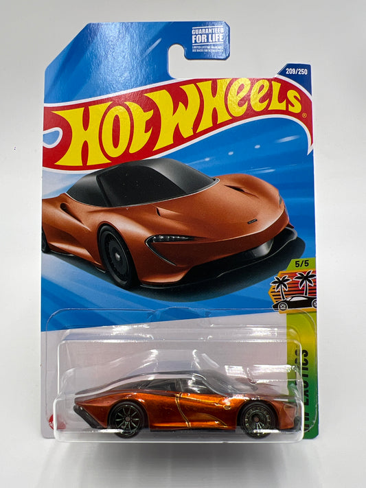 2025 Hot Wheels K Case Super Treasure Hunt #209 McLaren Speedtail Orange W/Protector