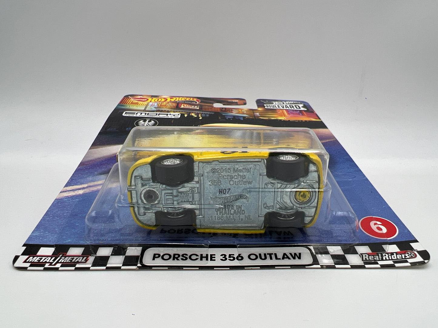 Hot Wheels Premium Boulevard #6 Porsche 356 Outlaw Yellow W/Protector