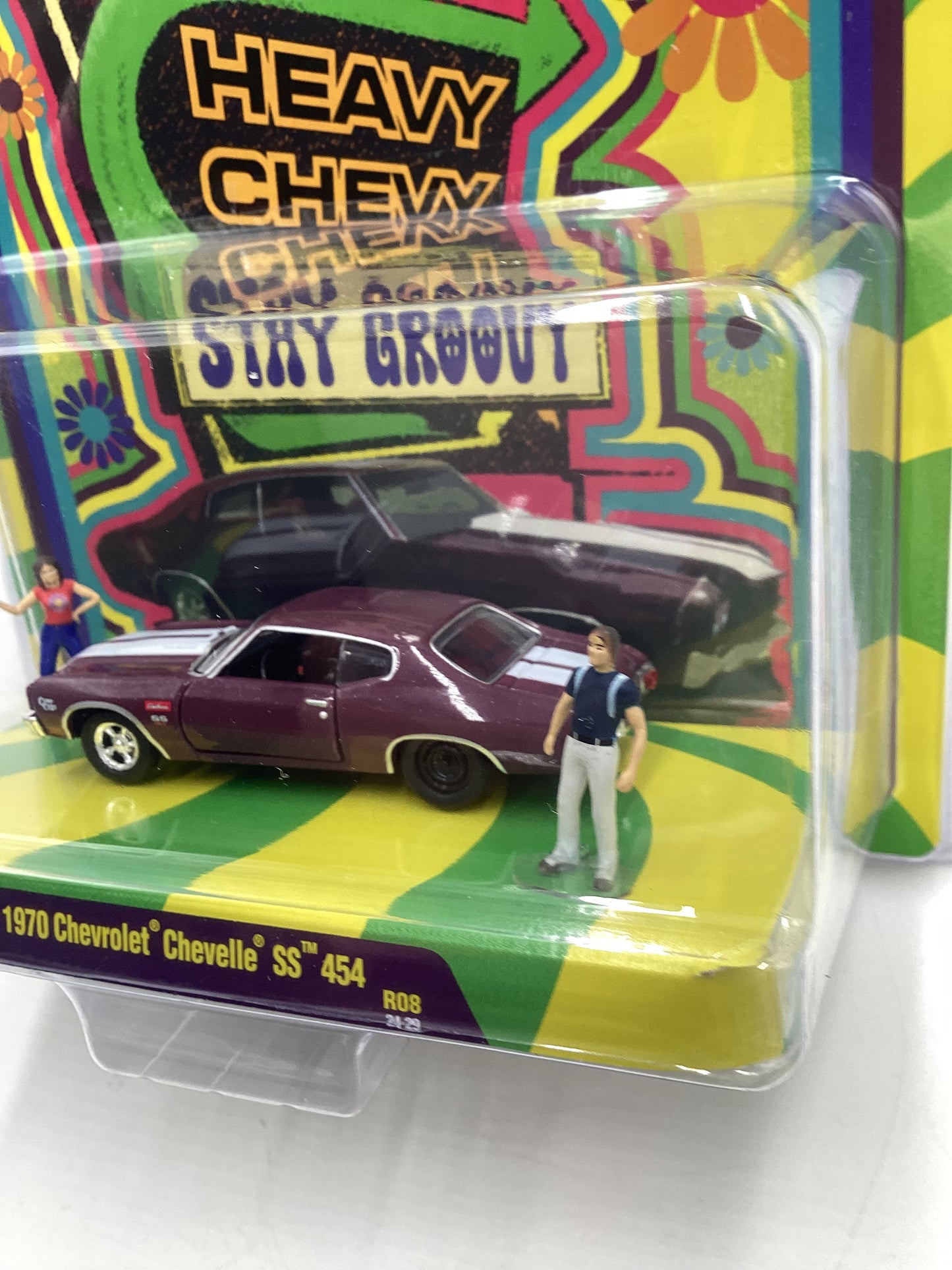 M2 Machines Diorama 1970 Chevrolet Chevelle SS 454 R08 197F