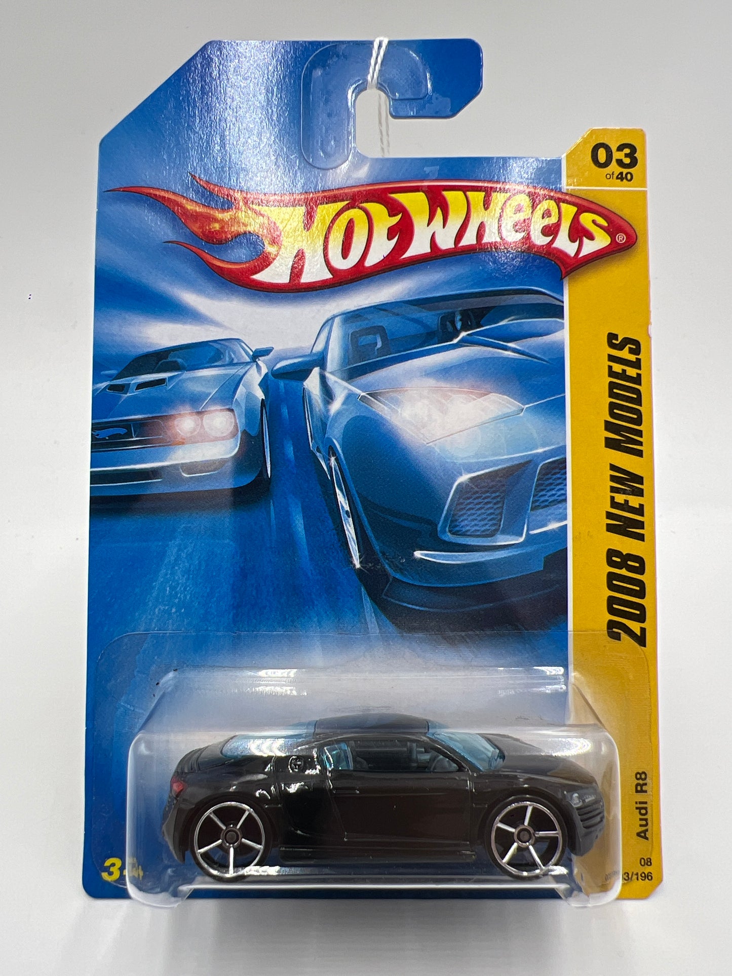 2008 Hot Wheels New Models #3 Audi R8 Black 106C