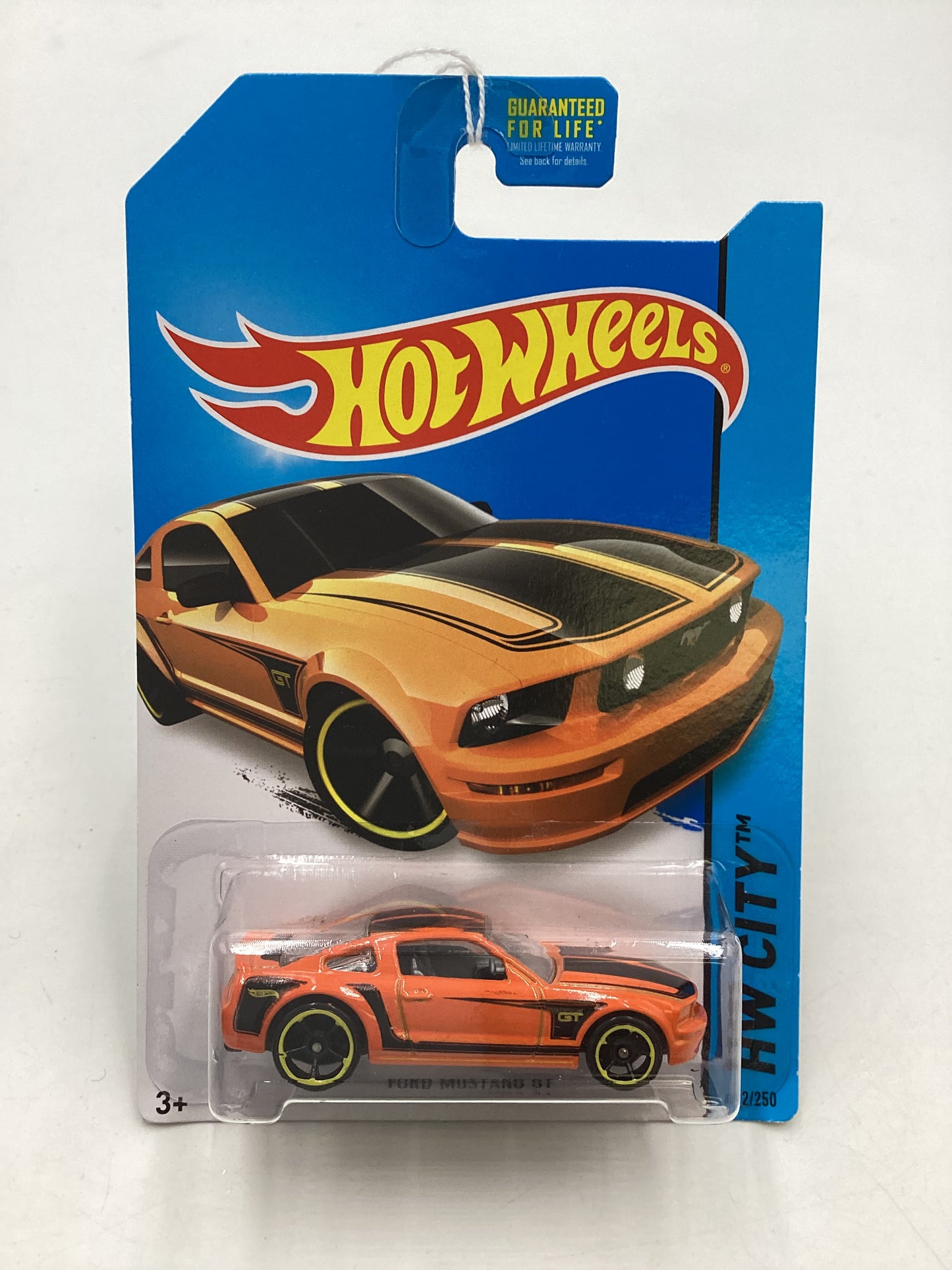 2014 Hot Wheels #92 Ford Mustang GT Orange 23H