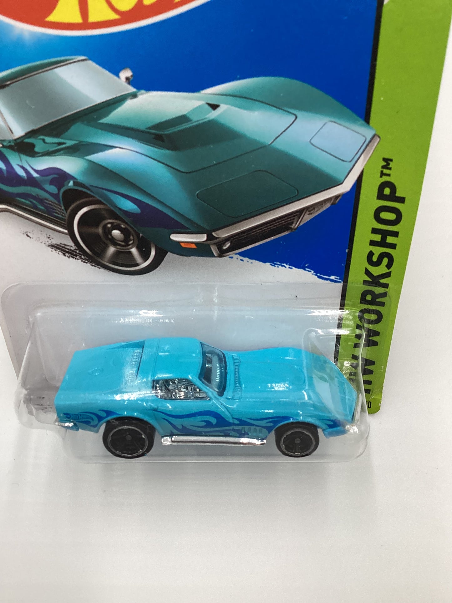 2014 Hot Wheels Kmart Exclusive #214 69 Corvette Light Blue 237F