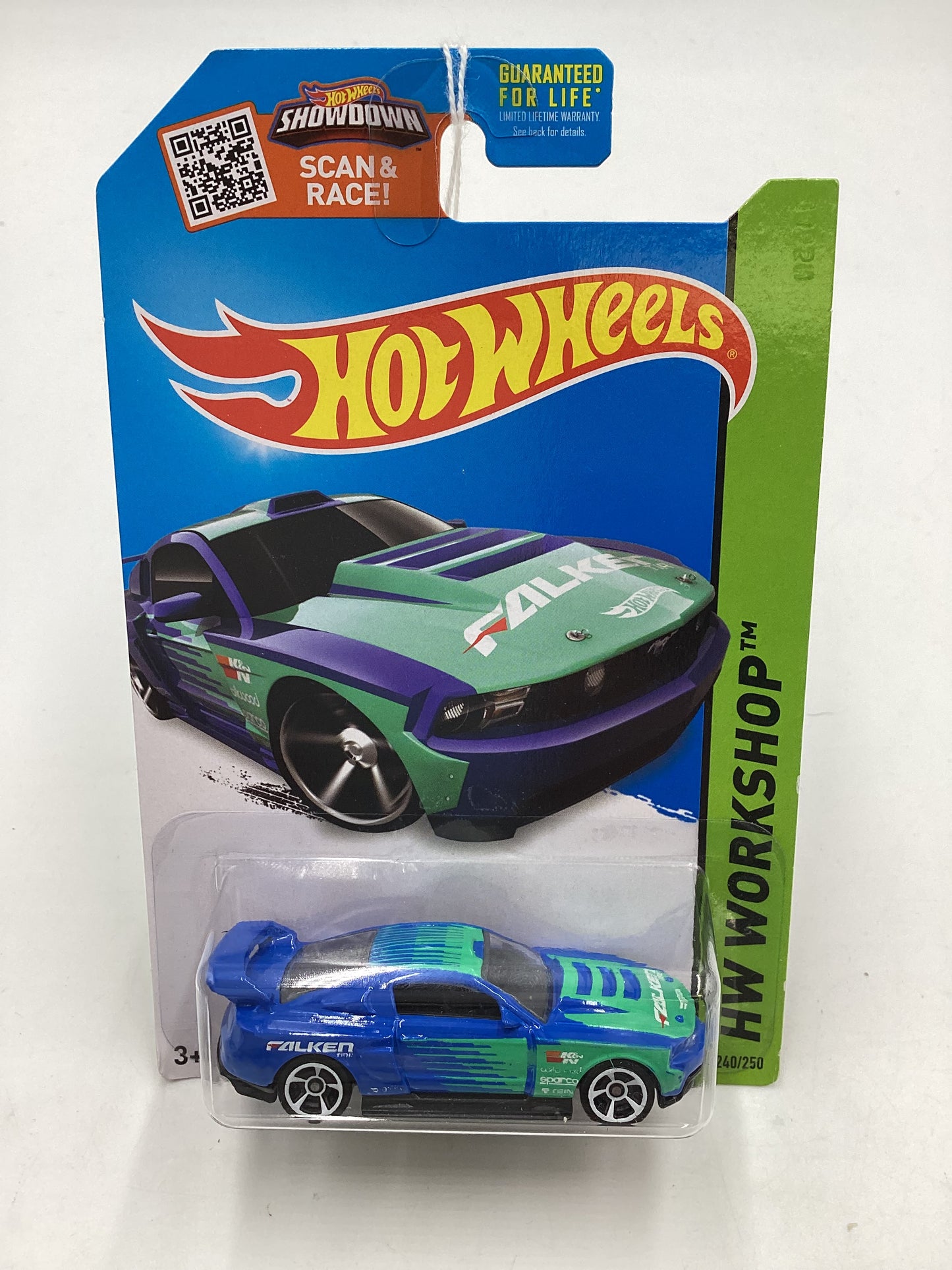 2015 Hot wheels Workshop  #240 Custom 12 Ford Mustang Falken Blue 20A