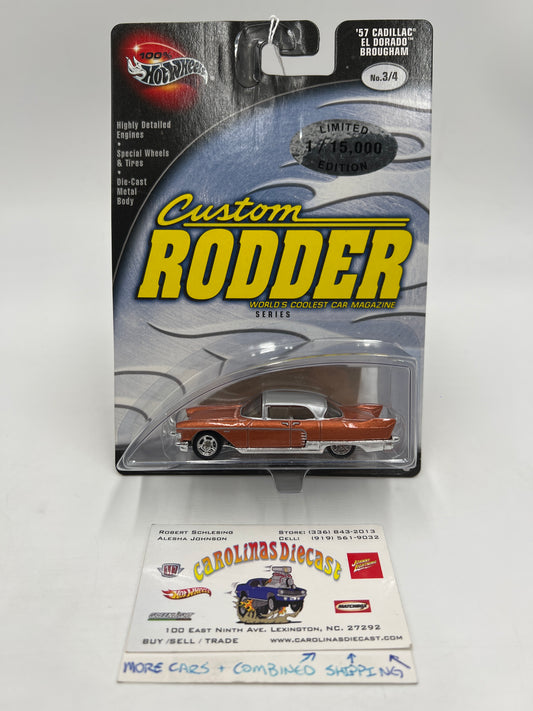 Hot Wheels Premium 100% Custom Rodder #3 57 Cadillac El Dorado Brougham 242G