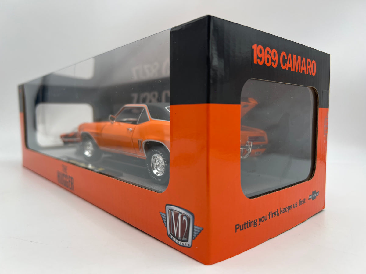 2026 M2 Machines R02 1/24 & 1/64 2 Pack 1969 Chevrolet Camaro Z/28 RS Orange