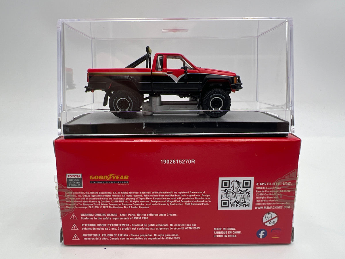 2026 M2 Machines R01 Blind Box 1985 Toyota 4x4 Truck Black/Red W/Box