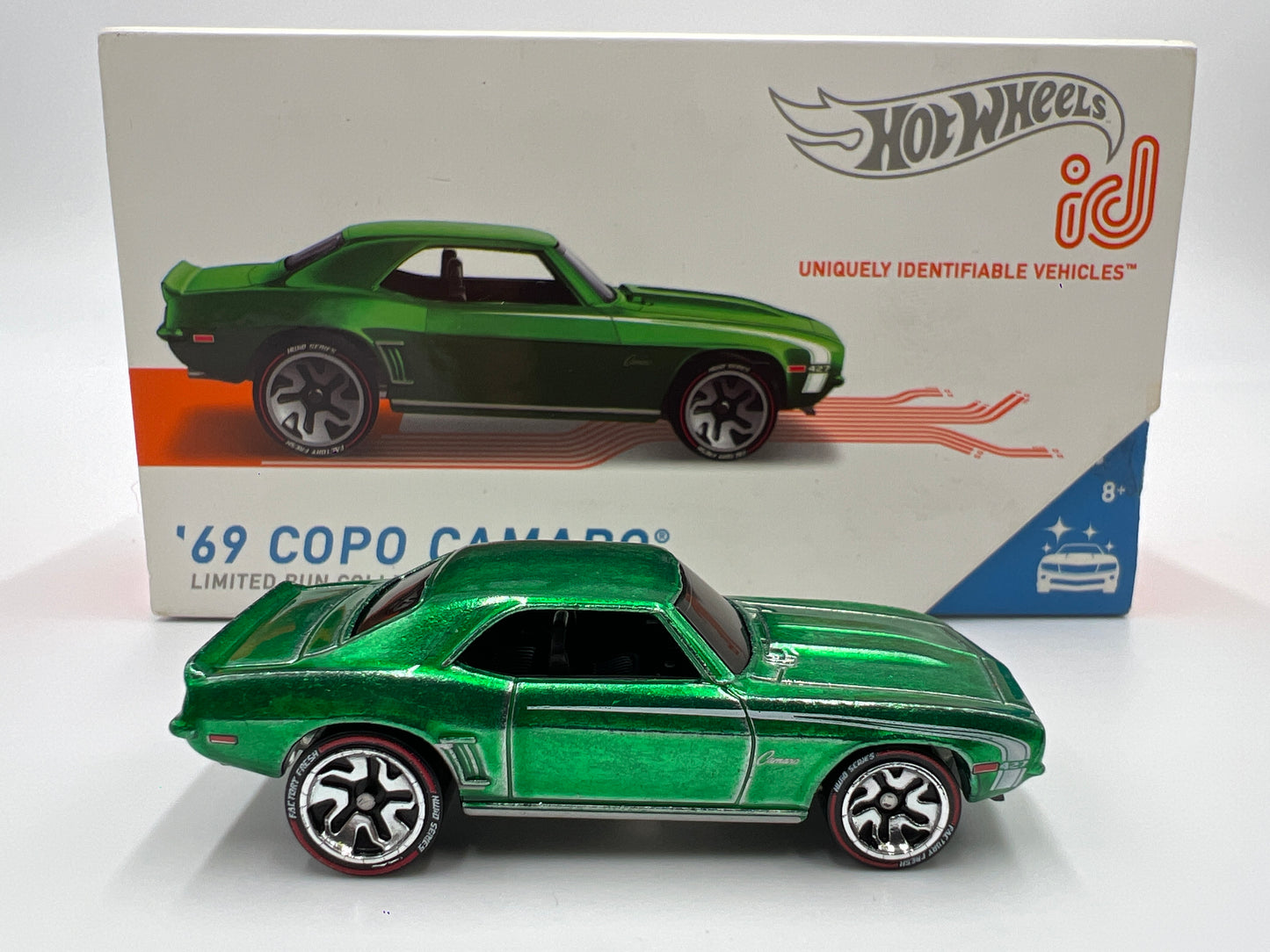Hot Wheels iD Factory Fresh Series 2 #2 69 Copo Camaro Green Opened