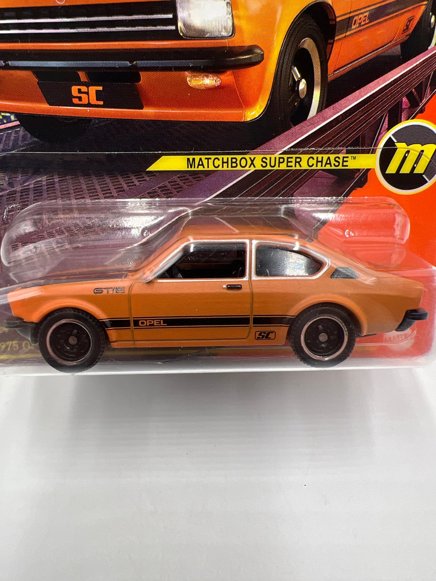 2024 Matchbox Super Chase 1975 Opel Kadett C GT-E Orange W/Protector