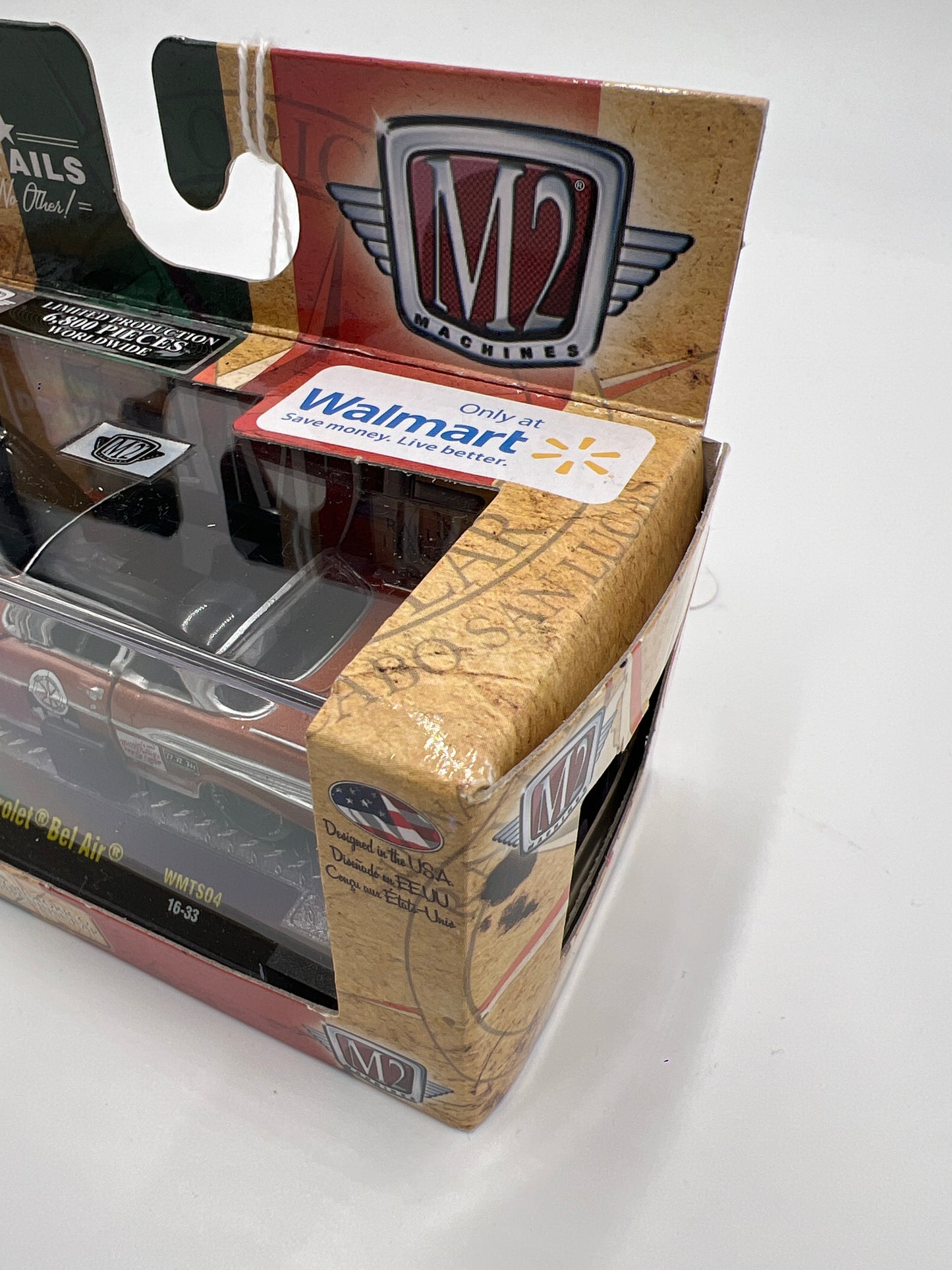 M2 Machines Walmart Exclusive Rally Historico Transpeninsular 1957 Chevrolet Bel Air Brown WMTS04