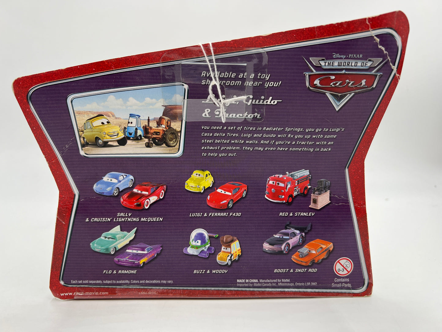 Disney Pixar The World Of Cars 2 Pack Movie Moments Luigi/Guido & Tractor 142D