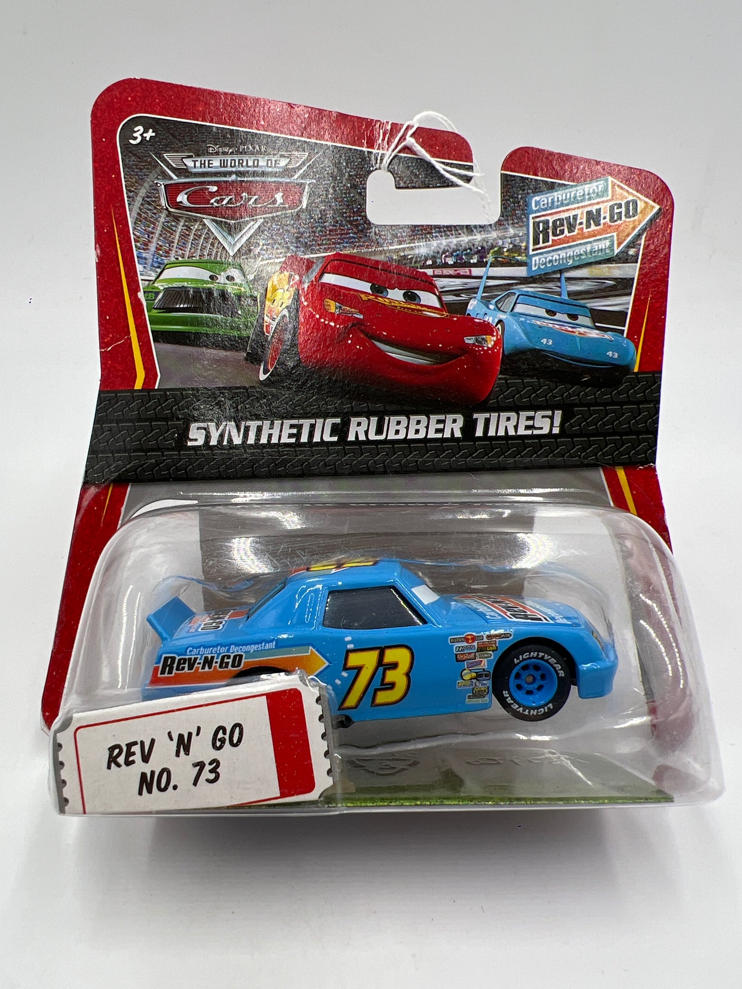 Disney Pixar The World Of Cars Rubber Tires Rev N Go No 73 138B