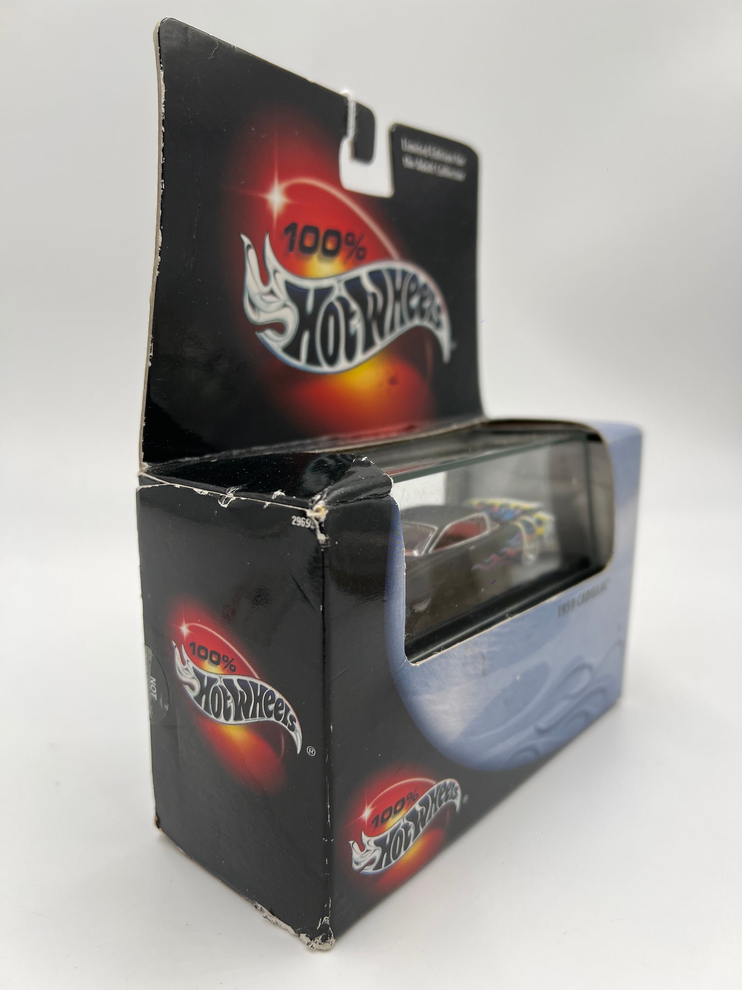 Hot Wheels Black Box 100% 1959 Cadillac Matte Black (Box Not Perfect) SR