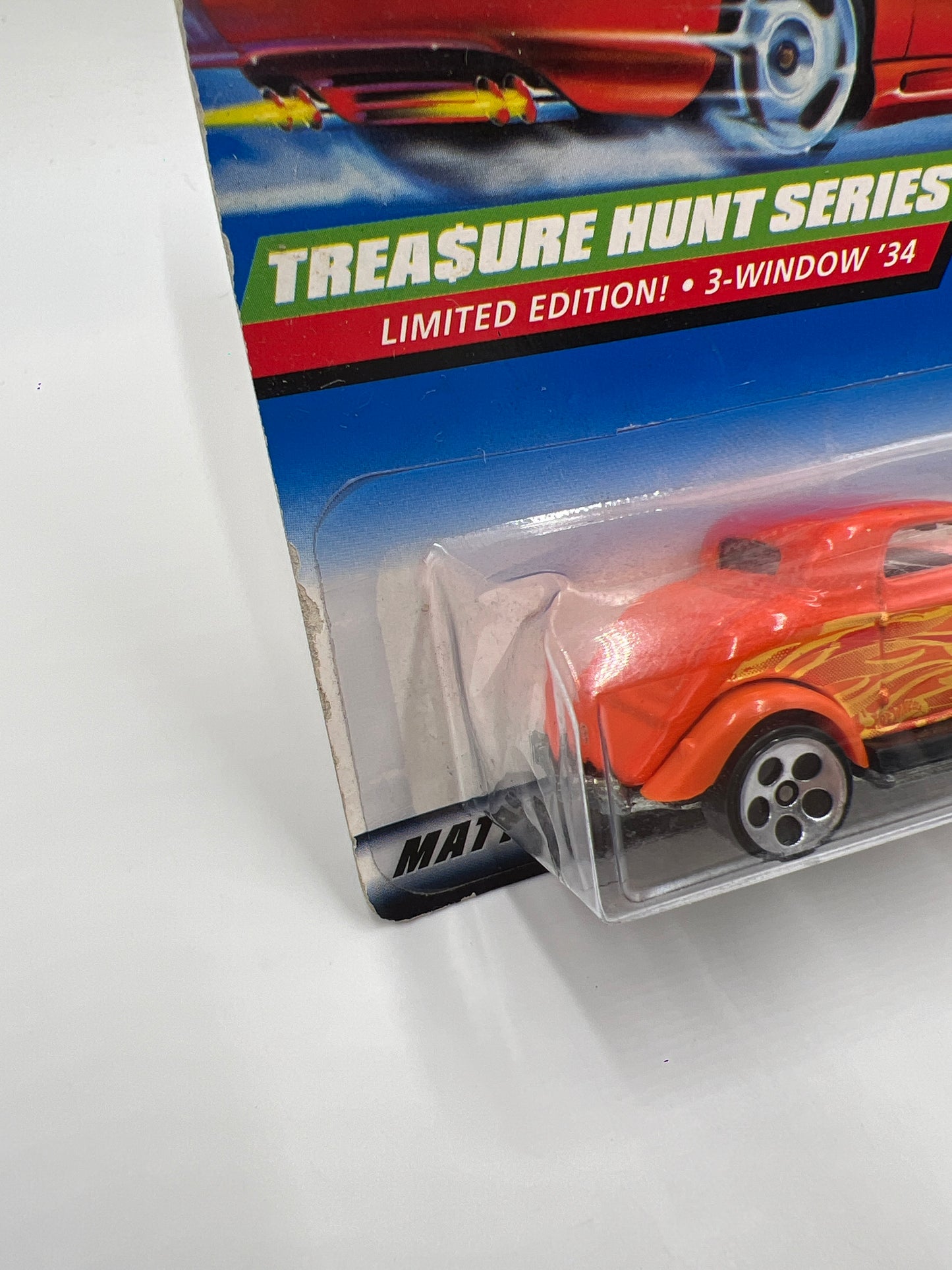 1998 Hot Wheels Treasure Hunt #752 3-Window 34 Ford Orange 282C