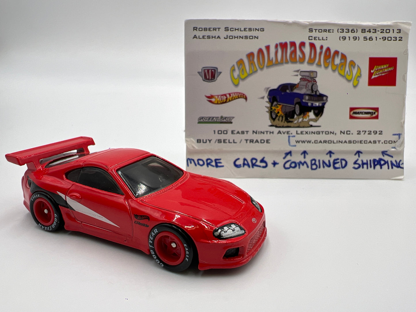 Hot Wheels Toyota Supra Red Loose CUSTOM