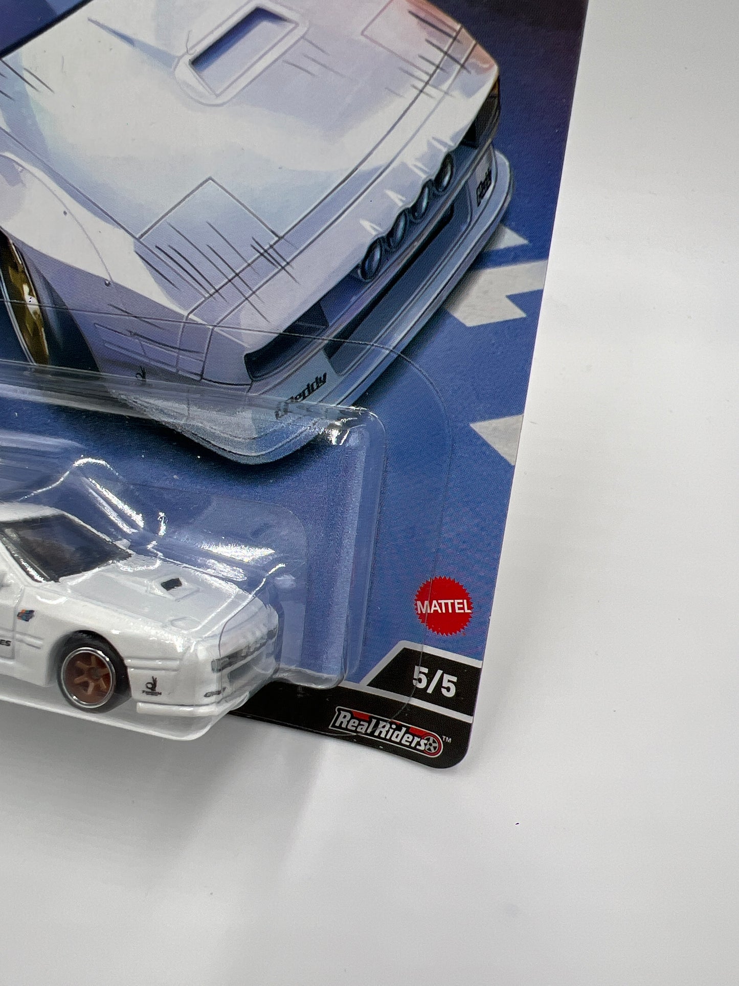 Hot Wheels Premium Ronin Run #5 Mazda RX7 FC Pandem White