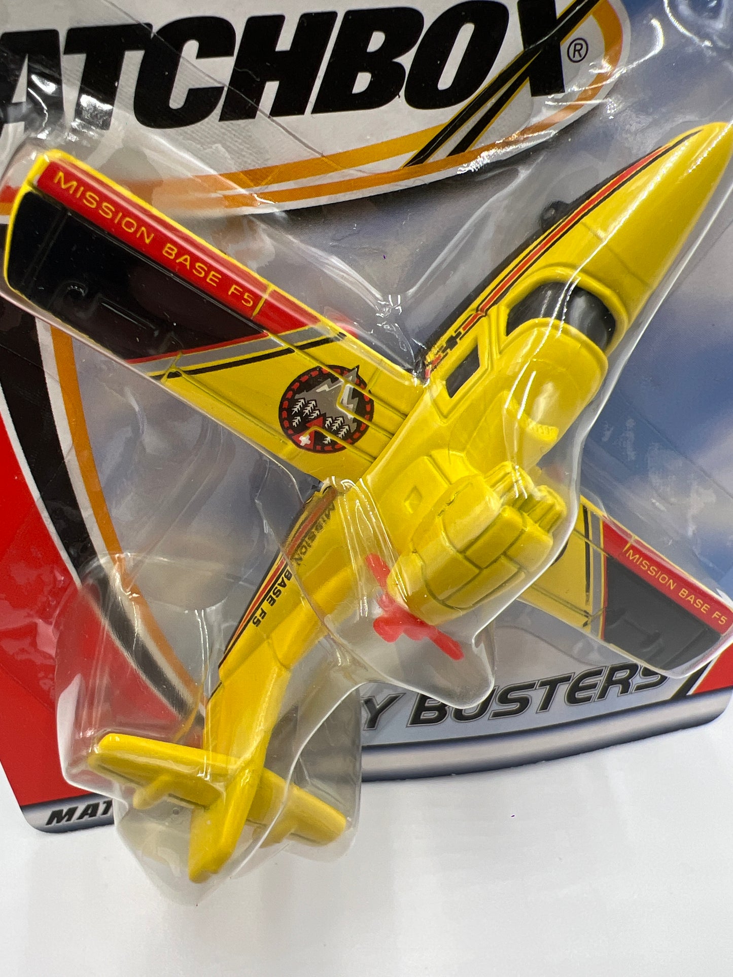 Matchbox Sky Busters Search Plane Mission Base Yellow VV3