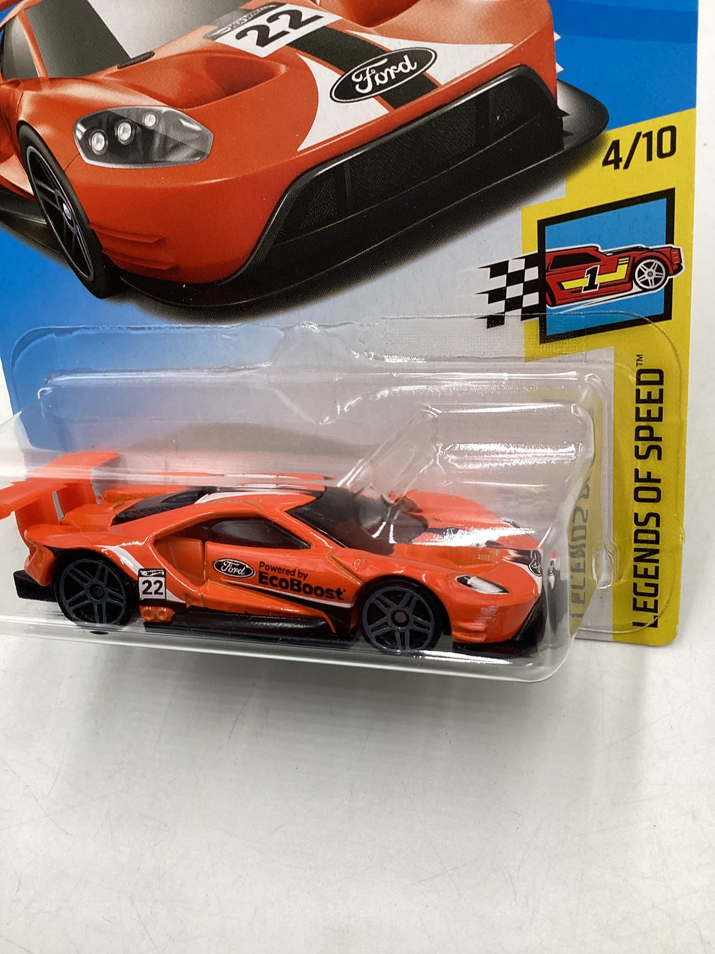 2018 Hot Wheels #071 2016 Ford GT Race Orange 19i