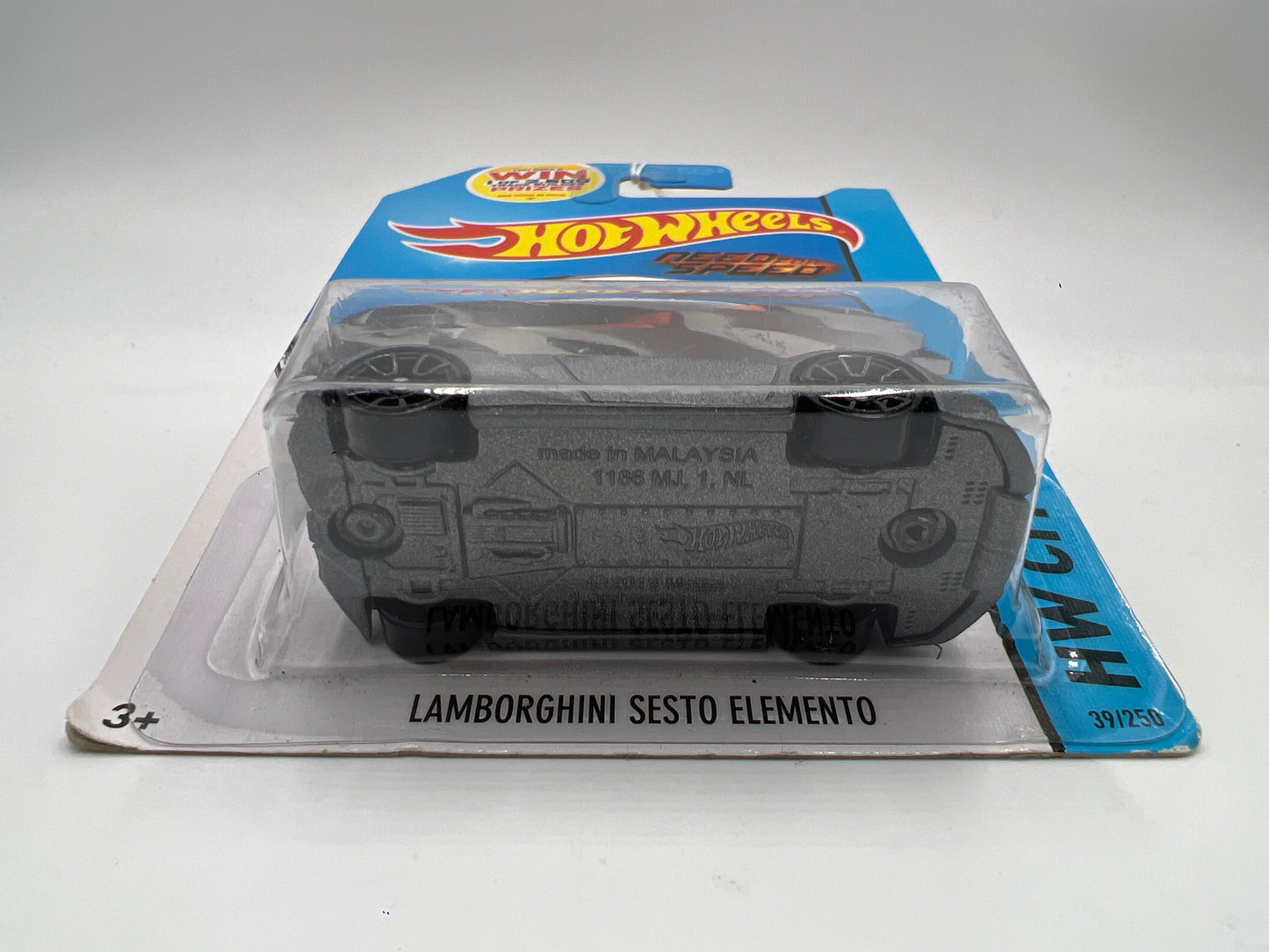 2014 Hot Wheels City #39 Need For Speed Lamborghini Sesto Elemento Gray 102C
