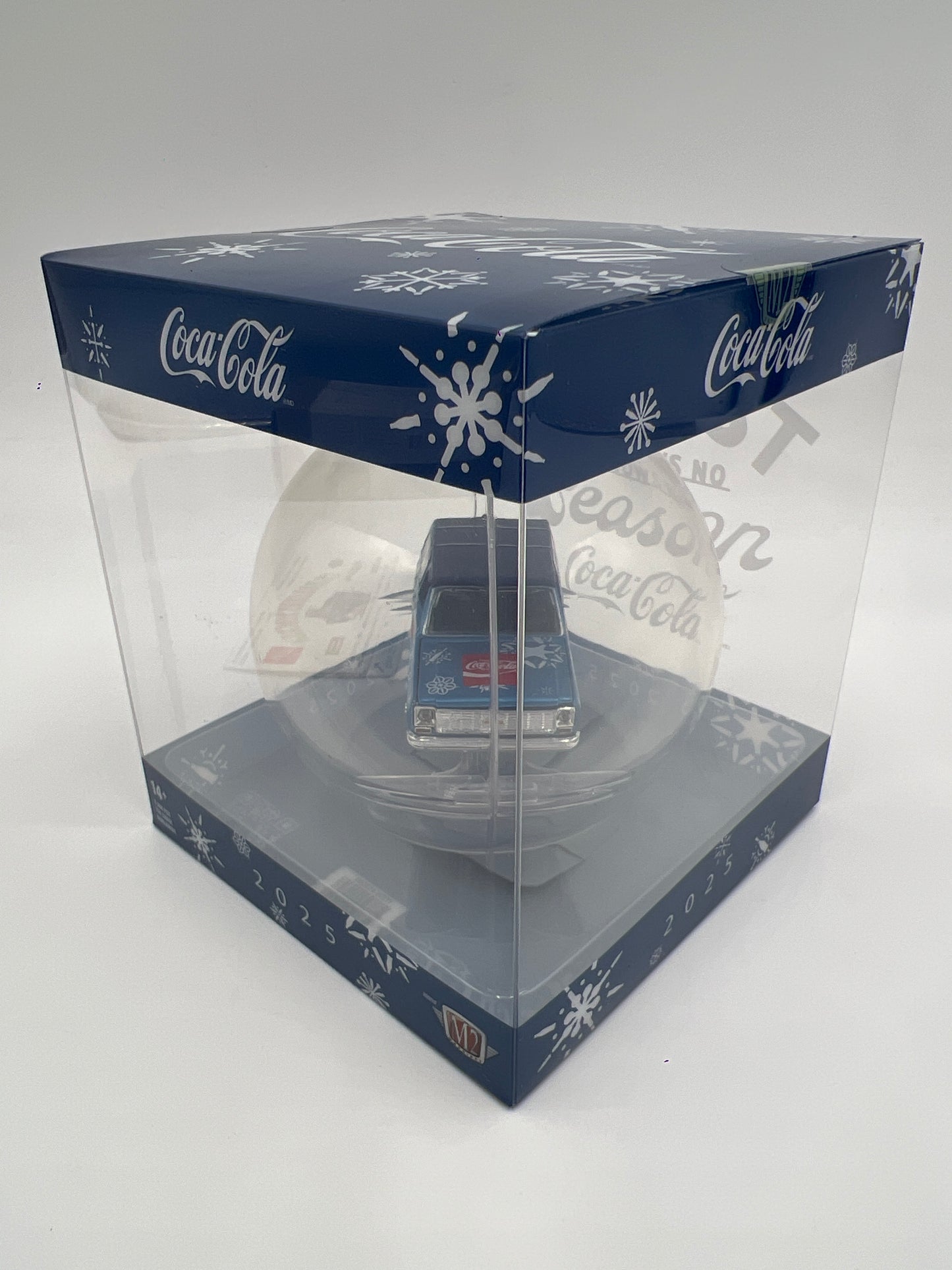 2025 M2 Machines Coca Cola Holiday Christmas Ornaments 1973 Chevrolet K5 Blazer Blue