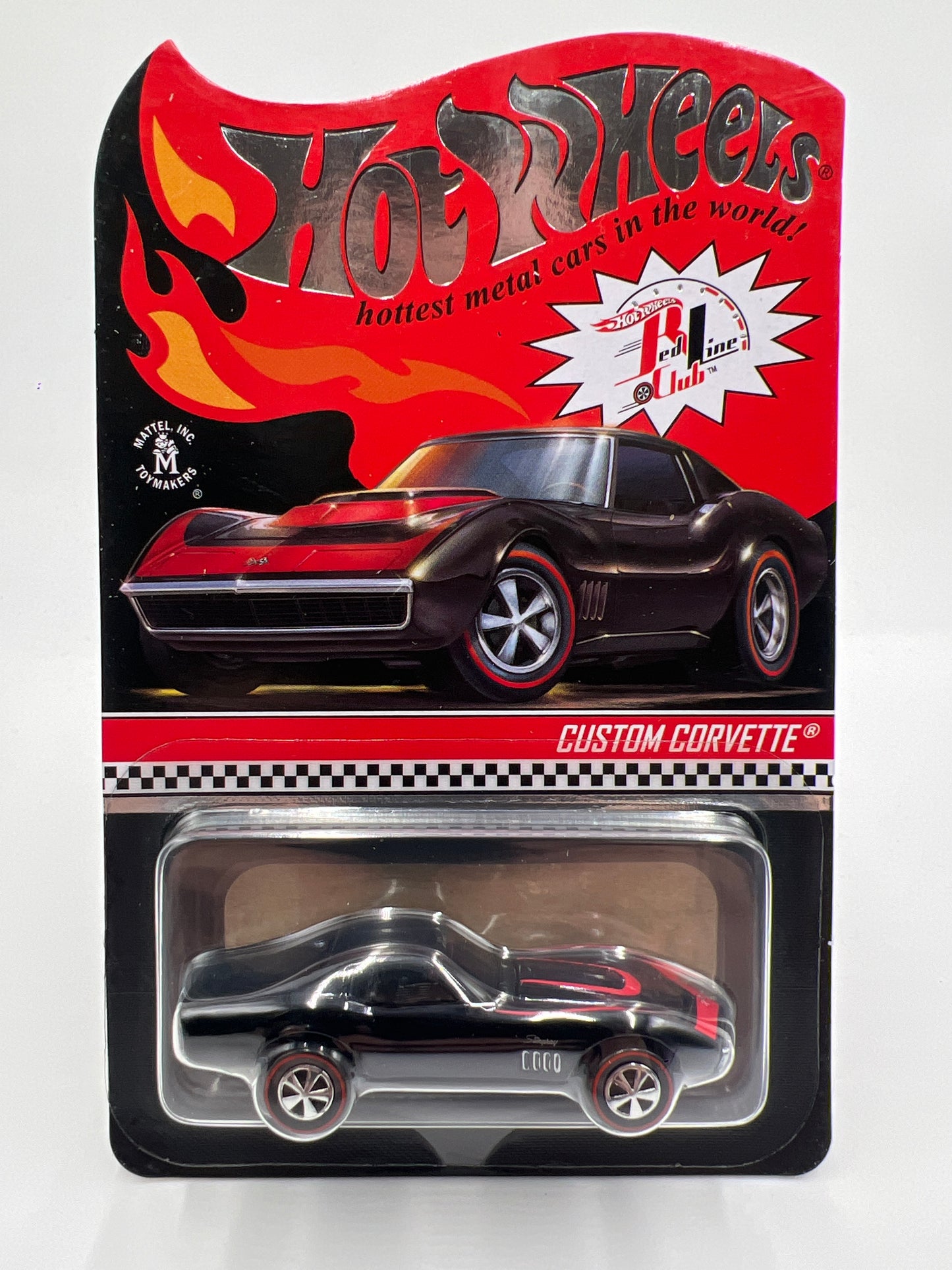 2022 Hot Wheels RLC #5455/25000 Custom Corvette Black W/Protector