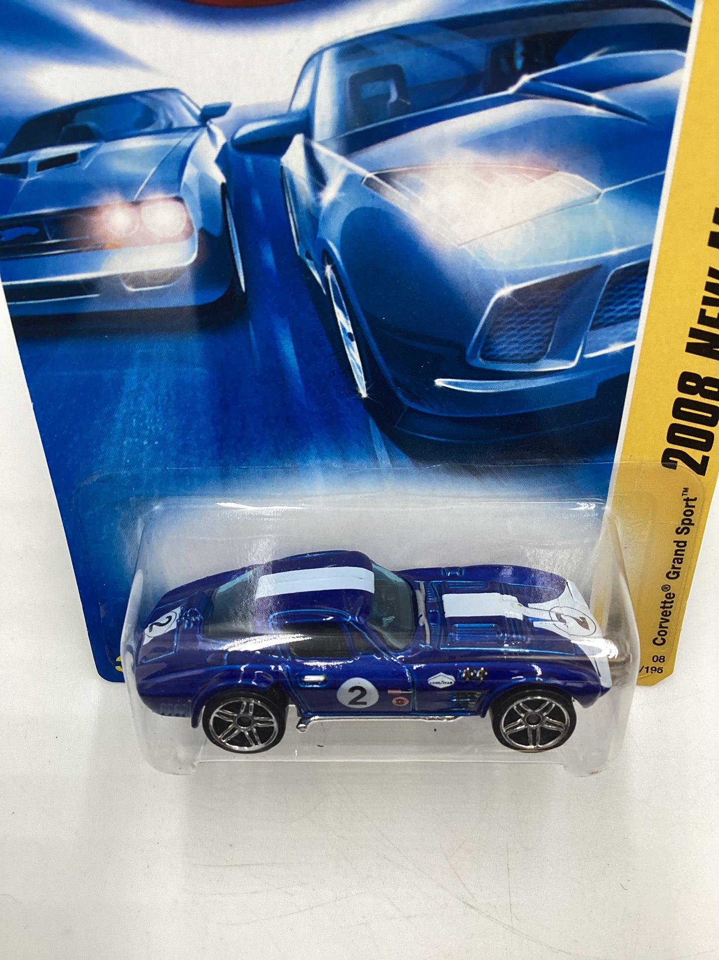 2008 Hot Wheels New Models #8 Corvette Grand Sport Blue 8D