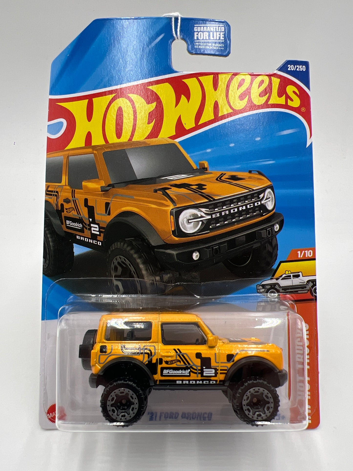 2025 Hot Wheels F Case HW Hot Trucks #20 21 Ford Bronco Yellow 23C