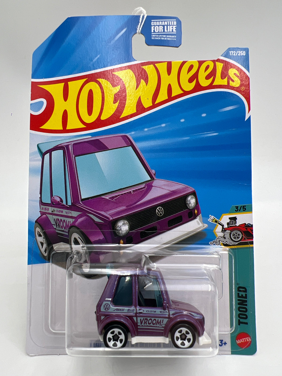 2026 Hot Wheels Kroger Exclusive #172 Tooned Volkswagen Golf MK1 Purple SR
