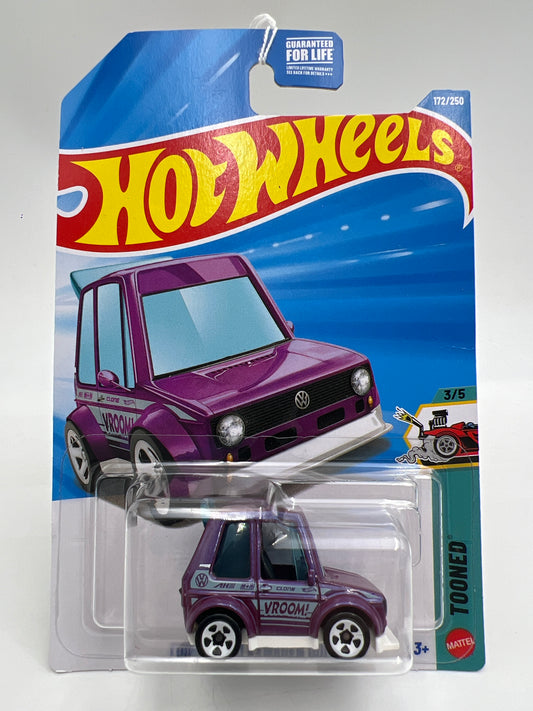 2026 Hot Wheels Kroger Exclusive #172 Tooned Volkswagen Golf MK1 Purple SR