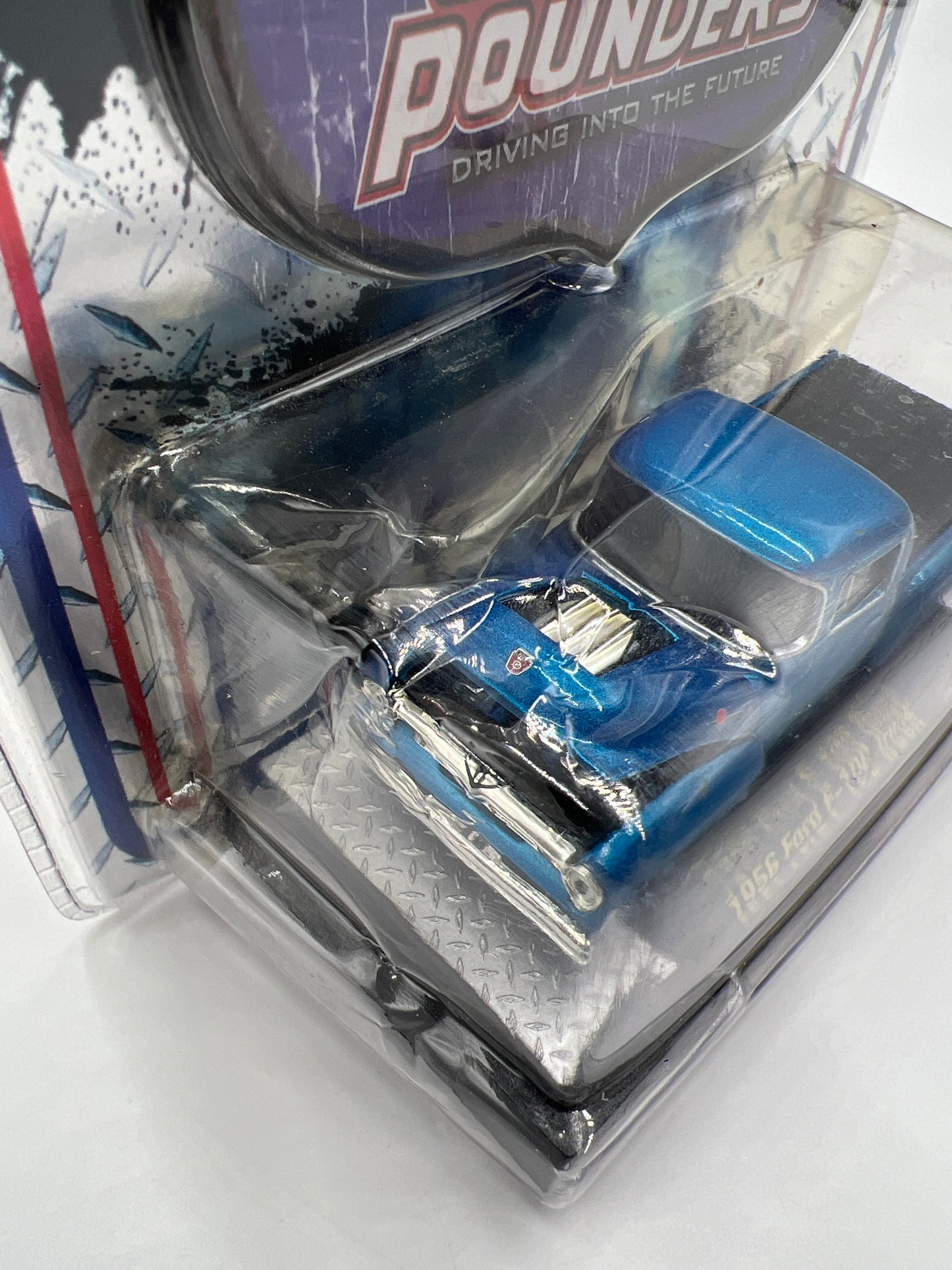 M2 Machines Ground Pounders 1956 Ford F-100 Truck Blue 09-04 197D