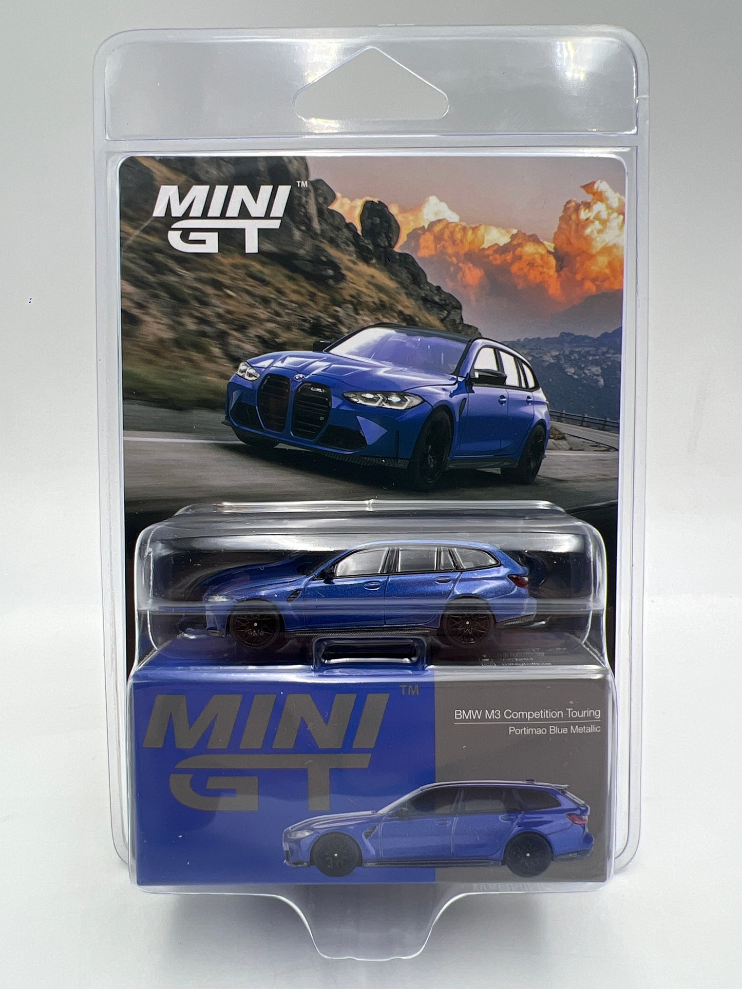 Mini GT #1090 BMW M3 Competition Touring Blue