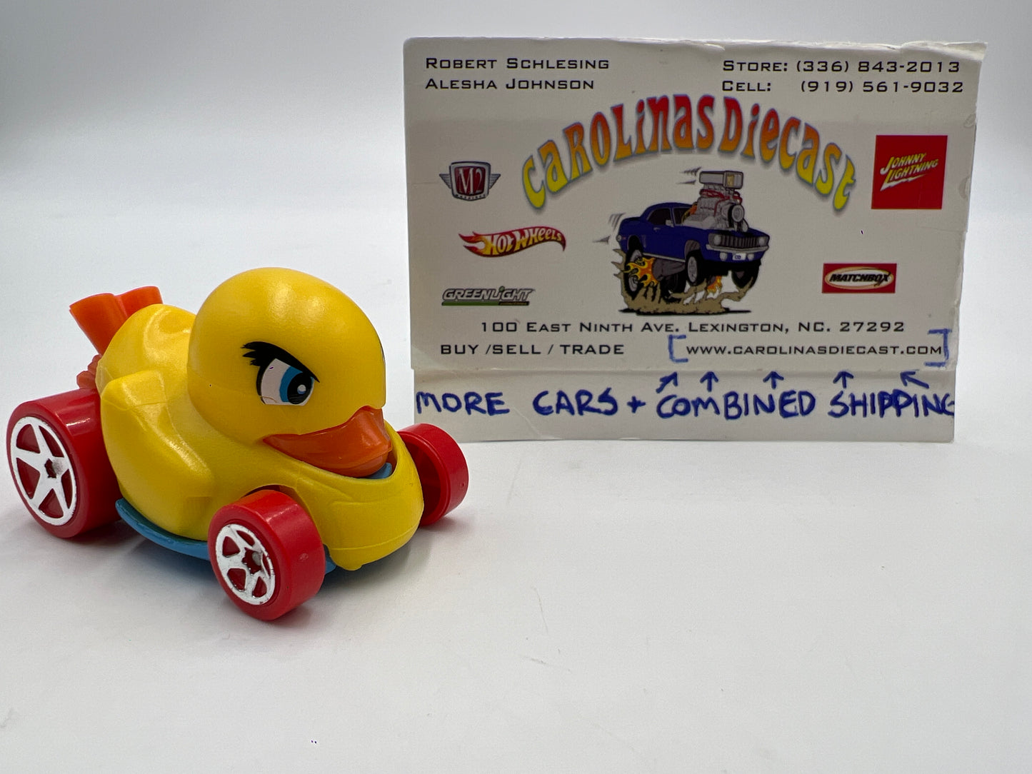 Hot Wheels Duck N Roll Yellow Loose