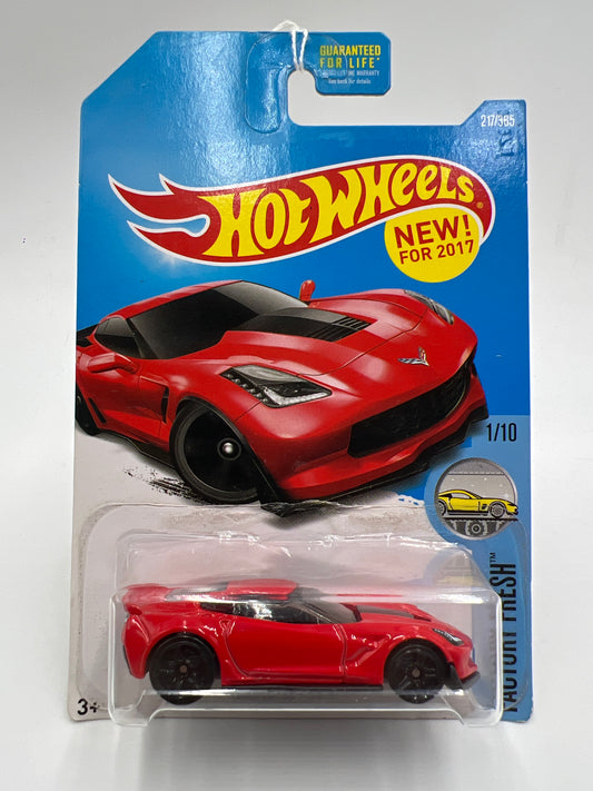 2017 Hot Wheels Factory Fresh #217 Corvette C7 Z06 Red